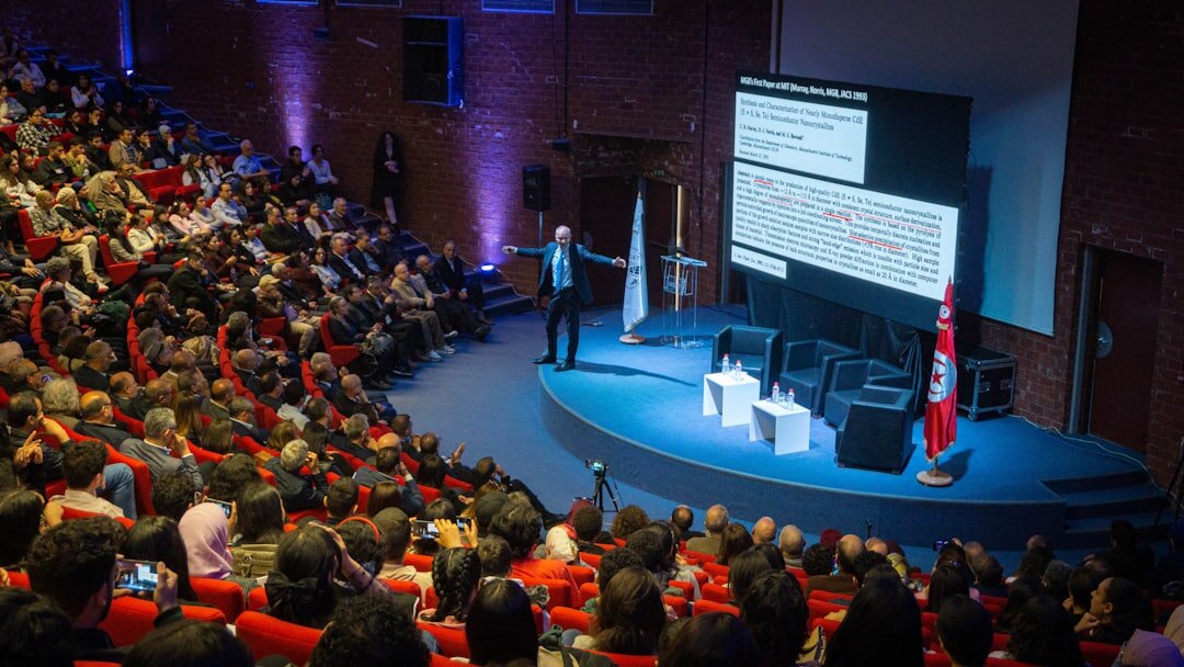 Large event audience in conference hall